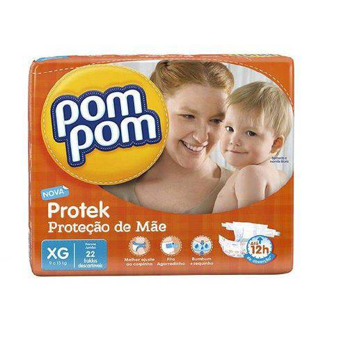 Fralda Pom Pom Protek Mãe Eg com 22