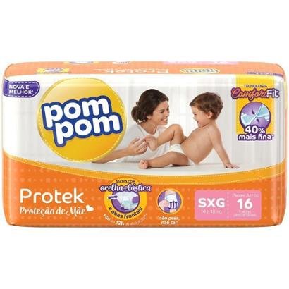 Fralda Pom Pom Protek Proteção de Mãe