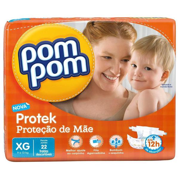 Fralda Pom Pom Protek XG com 22 Unidades