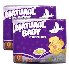 Fraldas Natural Baby Premium G - 48 Unidades