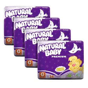 Fraldas Natural Baby Premium G - 96 Unidades