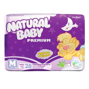 Fraldas Natural Baby Premium M - 28 Unidades