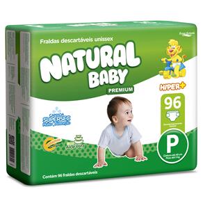 Fraldas Natural Baby Premium P - 96 Unidades