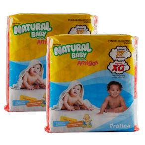 Fraldas Natural Baby Premium XG - 34 Unidades
