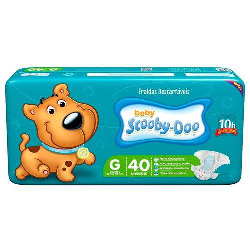 Fraldas Scooby Doo Baby 40 Unidades Tamanho G
