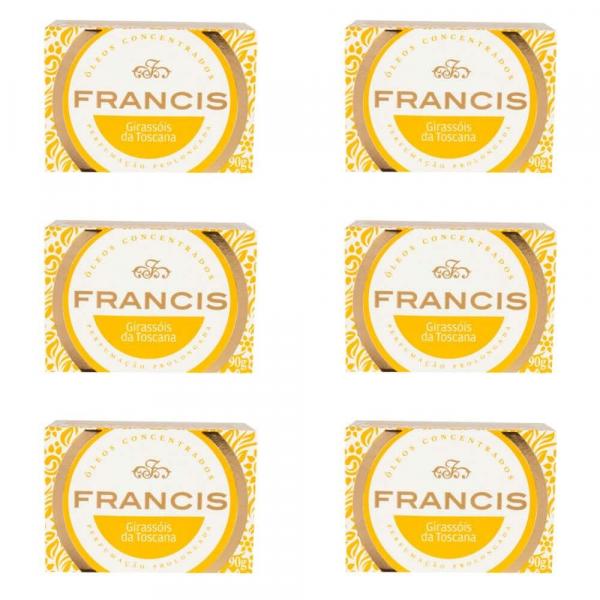 Francis Sabonete Barra Amarelo 90g (Kit C/06)