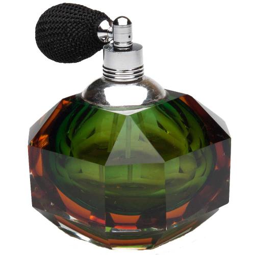 Frasco para Perfume com Borrifador Prestige Vidro Optico Verde Ø 6,5cm 15ml