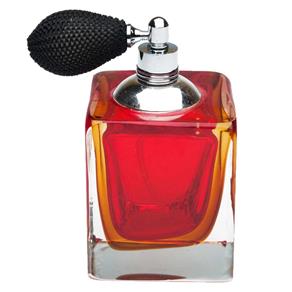Frasco para Perfume com Borrifador Prestige Vidro Vermelho 5X5X8,5Cm