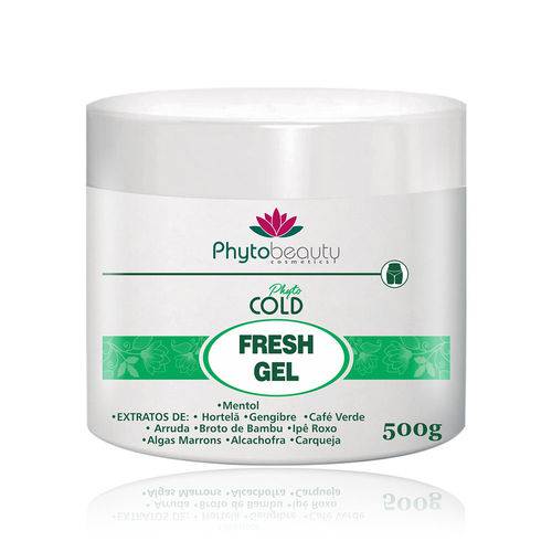 Fresh Gel Crioterápico 500g Phytobeauty Phyto Cold - Redutor Firmante com Gengibre e Café Verde