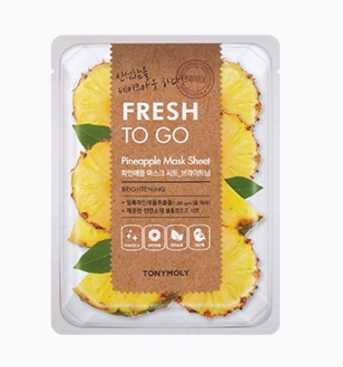 Fresh To Go Pineapple Mask Sheet: Brightening - TonyMoly - 22g