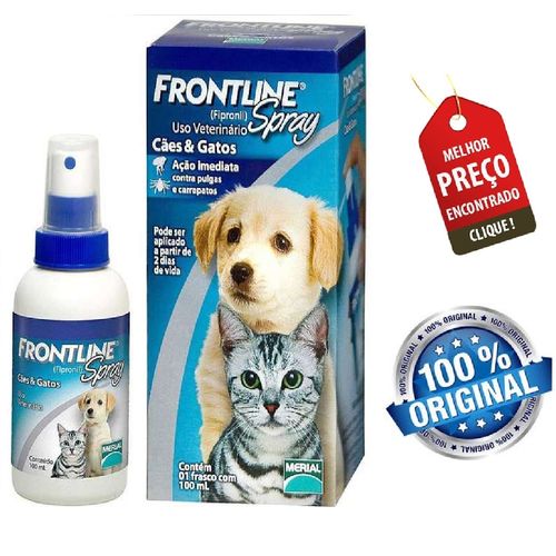 Frontline Spray Cães e Gatos 100ml