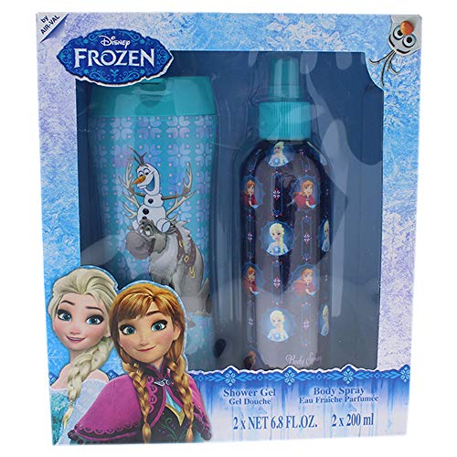 Frozen By Disney For Kids - 2 Pc Gift Set 6.8oz Shower Gel, 6.8oz Body Spray