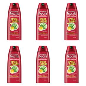 Fructis Apaga Danos Shampoo 200ml - Kit com 06
