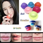 Fruit Lip Balm Bola portátil Vaseline Lip Balm Liso Hidratante Anti-rugas Envelhecimento Atualizar Nutrir Lipstick