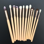 Escova Foundation Makeup Escova Eye Brush Set punho de madeira de lã Maquiagem