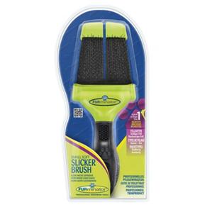 Furminator Slicker Brush - Escova Dupla Macia Pequena