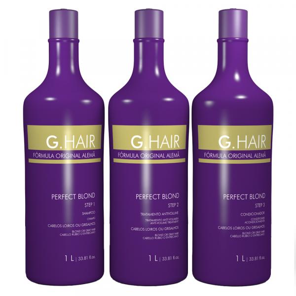 G.Hair Perfect Blond Kit - Shampoo + Condicionador + Tratamento