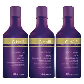 G.Hair Perfect Blond - Shampoo + Condicionador + Tratamento Kit