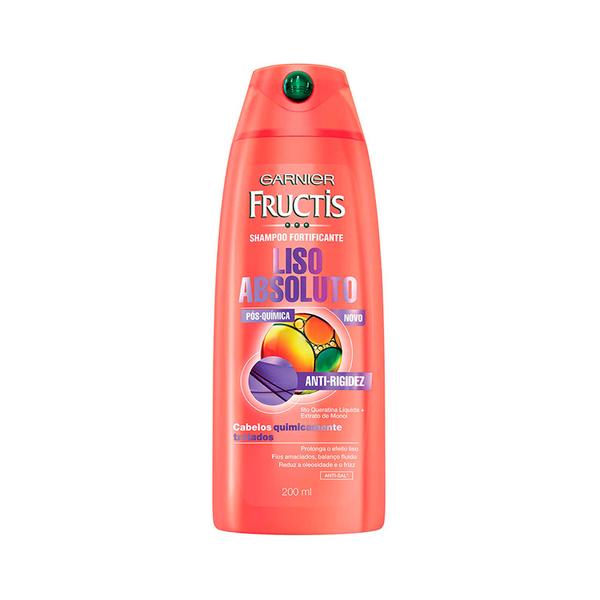 Garnier Fructis Liso Absoluto Pós Química Shampoo - 200ml