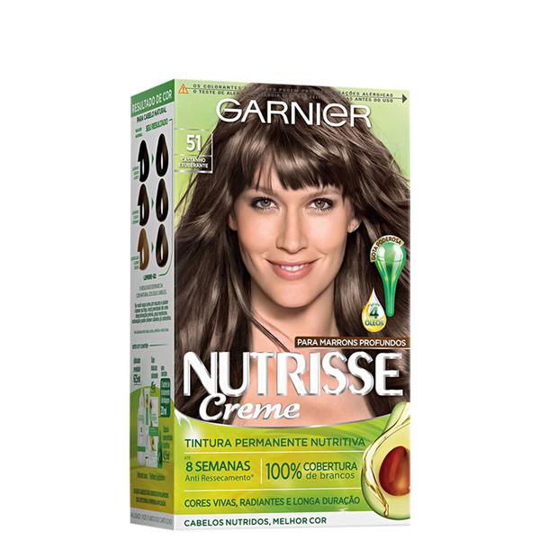 Garnier Nutrisse Creme 51 Castanho Exuberante - Coloração