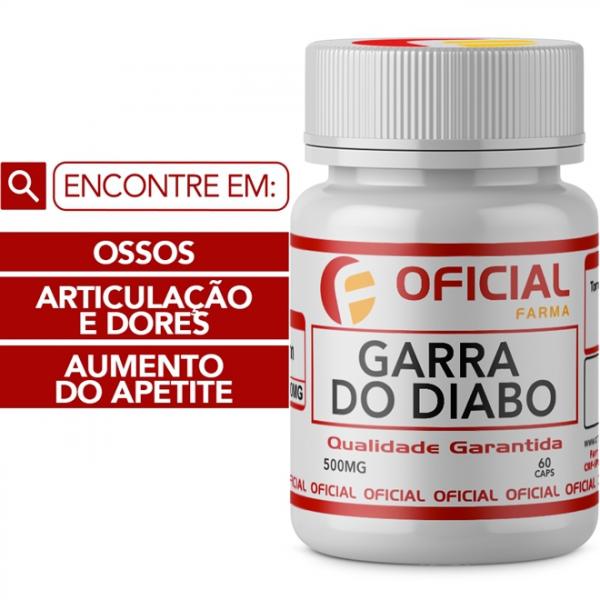Garra do Diabo 500Mg 60 Cápsulas - Oficialfarma