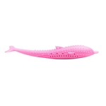 Gato hortelã escova de dentes escova de dente de Silicone Animal Fish-Shaped de limpeza Toy