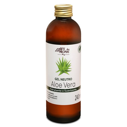 Gel Aloe Vera Natural e Vegano Arte dos Aromas 240 Ml