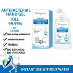 Gel antibacteriano mão prata Ion bacteriostática antibacteriano líquido sem álcool Hand Sanitizer