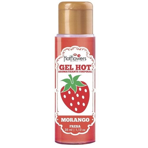 Gel Aromatizante Hot - Morango Comestível 35Ml