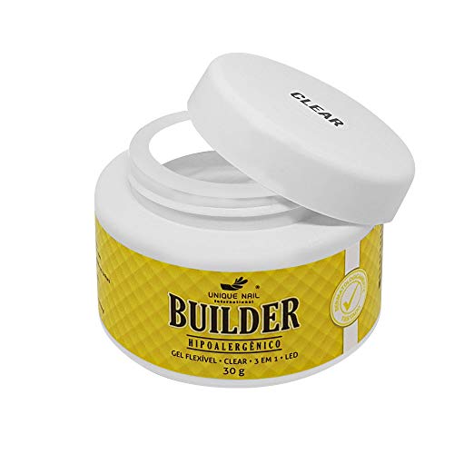 Gel Builder Clear Unique Nail Hipoalergenico Led/Uv 30g