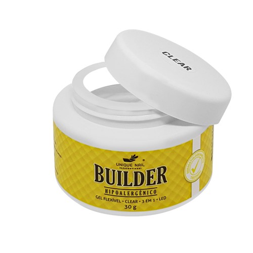 Gel Builder Clear Unique Nail Hipoalergenico Led/uv 25G