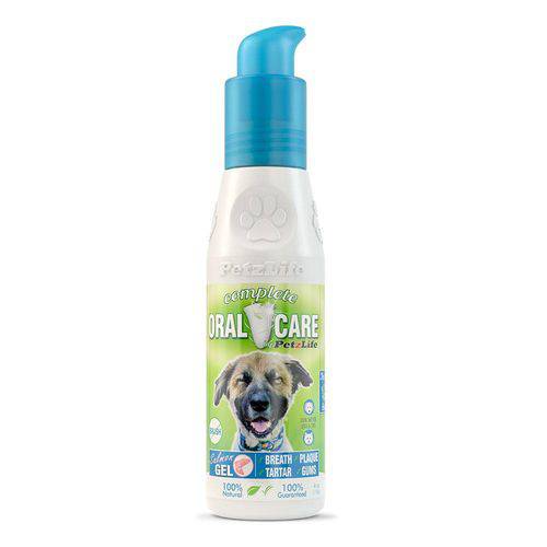 Gel Canino para Higiene Oral Petzlife Salmão 118ml (4oz) Removedor de Tártaro