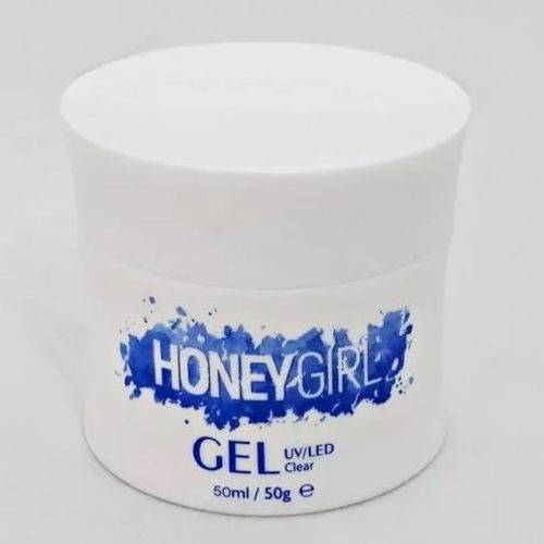 Gel Clear Transparente Honey Girl 50 Gr para Unhas Gel e Acrigel - Azul