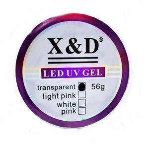 Gel Clear Transparente Led Uv X&D 56gr para Unhas Gel