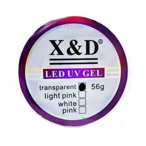 Gel Clear Transparente Led Uv X&D 56gr para Unhas Gel