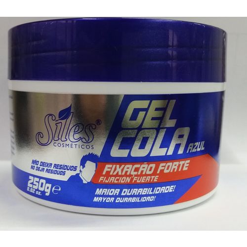 Gel Cola Azul Gelatinoso Forte não Deixa Resíduo 250g C/3 Unidades