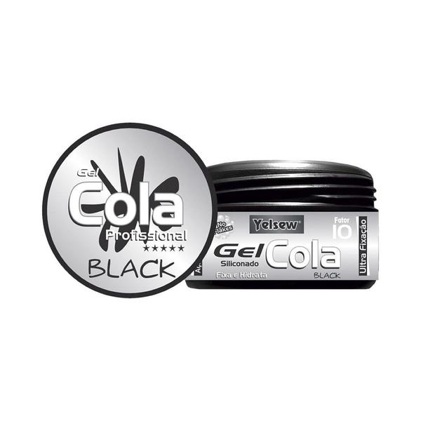 Gel Cola Black Siliconado Ultra Fixação 240g - Yelsew