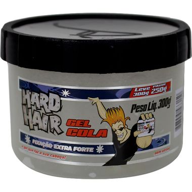 Gel Cola Hard Hair Leve 300g Pague 250g
