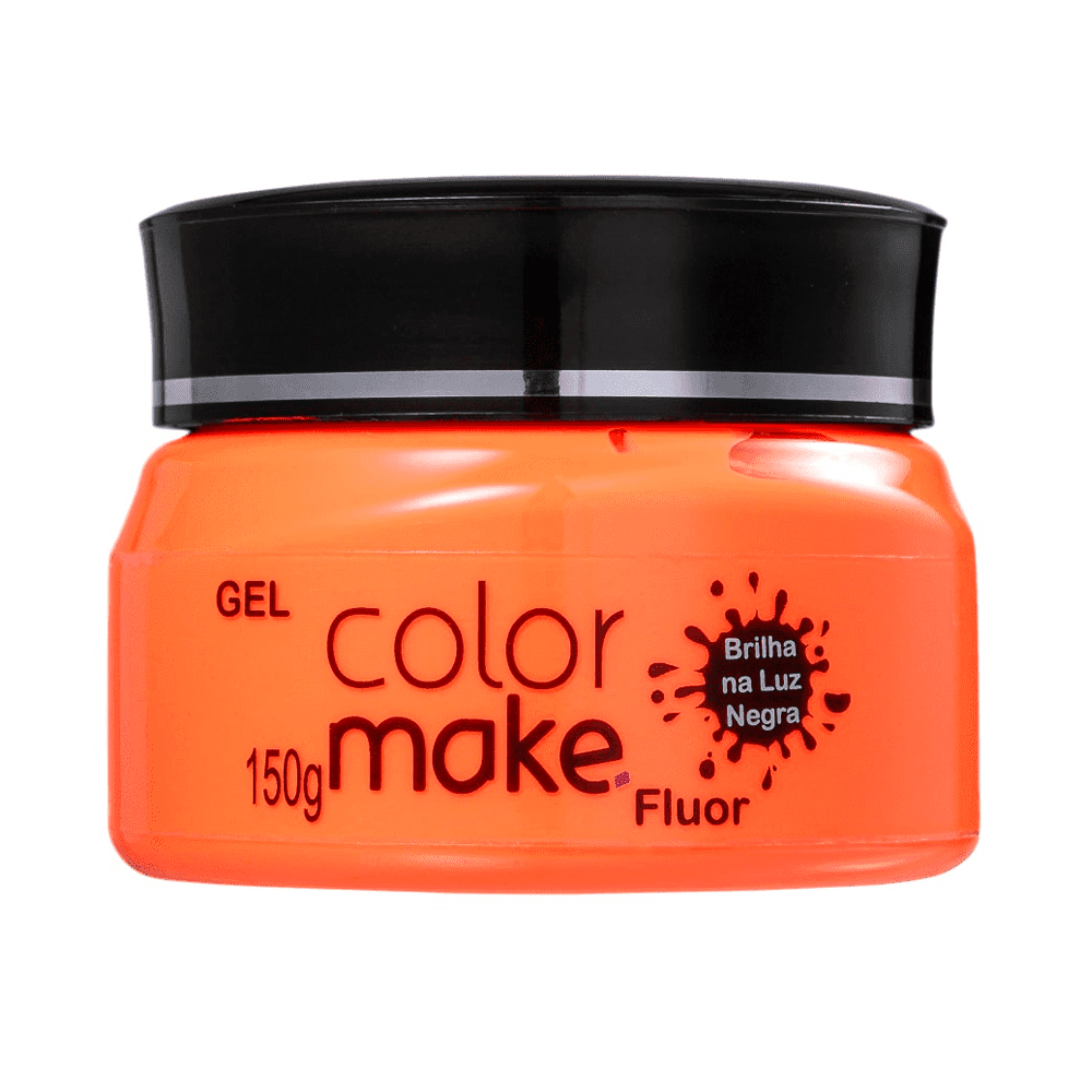 Gel ColorMake Fluorescente Laranja 150g