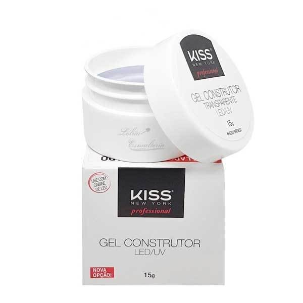 Gel Construtor Kiss New York First Led Uv Transparente 15G
