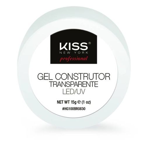 Gel Construtor para Unhas Transparente Kiss Led/Uv 15GR