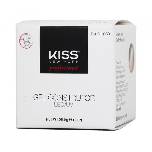 Gel Construtor/UV Transparente Ref.:FKHG100BR 29,5g - Kiss New York Profissional - First Kiss