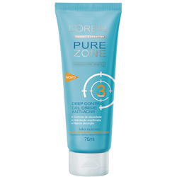 Gel Creme Anti-Acne Deep Control Pure Zone 75ml - Dermo Expertise - L'Oréal Paris