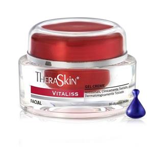 Gel Creme Antissinais Facial Theraskin Vitaliss - 30 Cápsulas