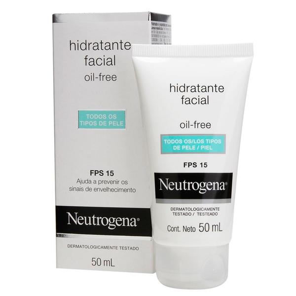 Gel Creme Hidratante Facial NEUTROGENA Oil Free FPS 15 50 Ml - Caixa C/6