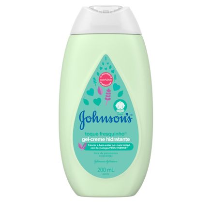 Gel-Creme Hidratante Infantil Johnson's Baby Toque Fresquinho 200ml