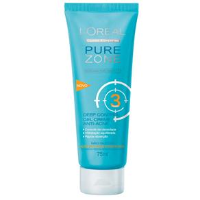 Gel Creme L'Oréal Deep Control Pure Zone Anti-Acne – 75ml