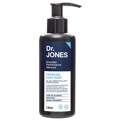 Gel de Limpeza Facial Charcoal Face Wash Dr. Jones 120ml