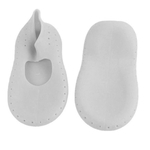 Silicone Gel Socks hidratante Sock respirável Elastic Heel Protector Branco