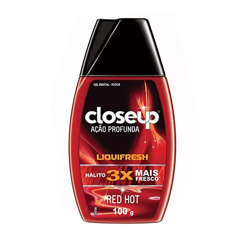 Gel Dental Closeup Liquidfresh Red Hot 100G